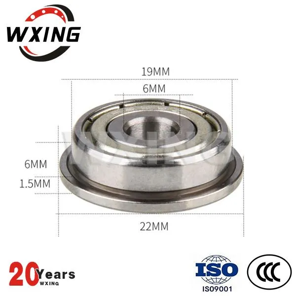 Μηχανή λείανσης F 626 ZZ Deep Groove Ball Bearing