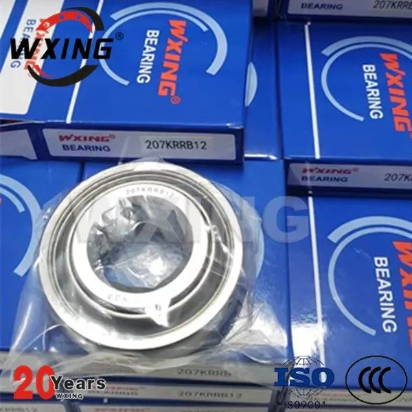 207KRRB12 Agriculture Bearing Hex Bore Two Single Lip Seals
