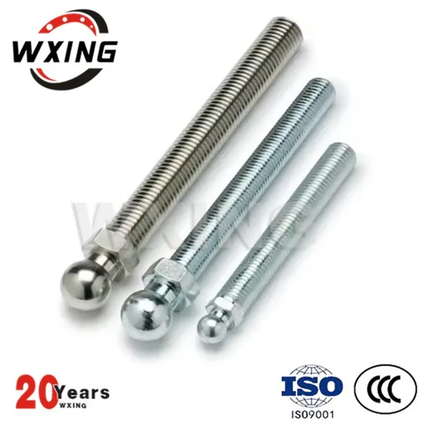 Στελέχη από ψευδάργυρο χάλυβα και εξαγωνικό μπουλόνι από ανοξείδωτο χάλυβα, γενική στρογγυλή βίδα με σφαιρική κεφαλή